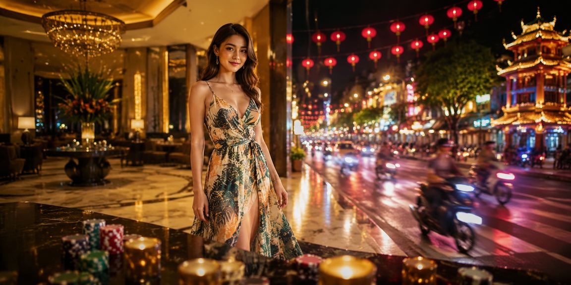 Người dùng trải nghiệm khuyến mãi tại Huế qua thiết bị di động với giao diện spin